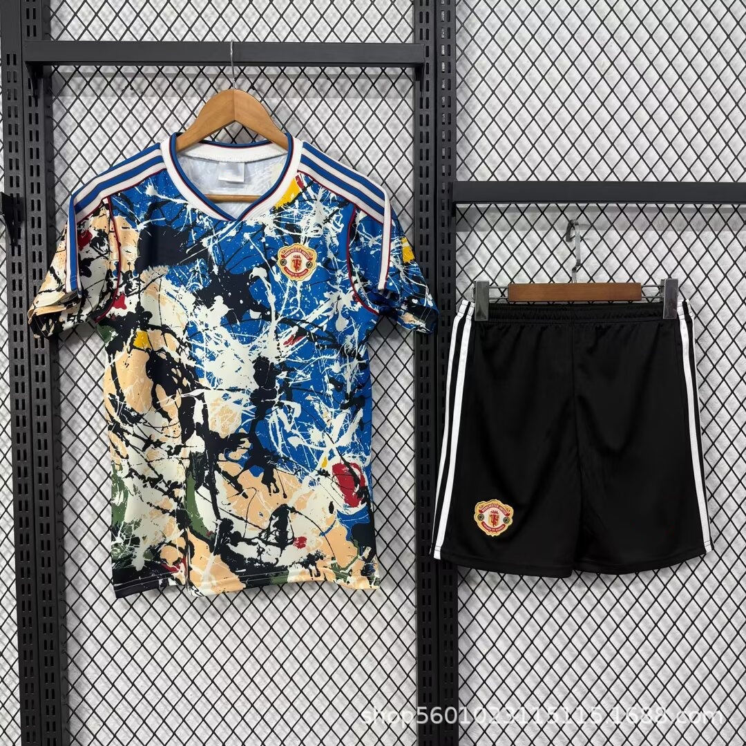 2627 nueva ropa infantil LWP París Real Madrid Juve Manchester United Chelsea camiseta ropa de fútbol ropa infantil