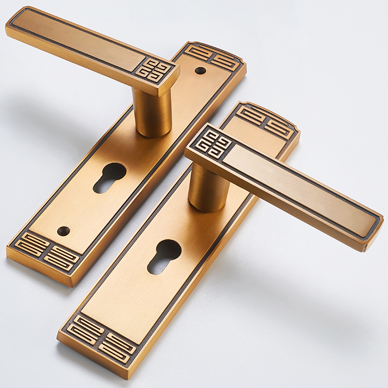 Cerradura de la puerta de interior del Hogar Universal dormitorio hardware cerradura de bloqueo de aleación de aluminio manija de la manija baño cerradura de la puerta