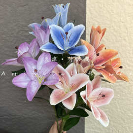 3D打印香水百合花家居酒店桌花婚庆装饰花抖音快手网红高品质百合