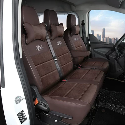 Seat Covers, Ford Transit Seat – Modelə uyğun (Original) oturacaq örtükləri - coffee-brown-leather-and-suede-3-seater-default-item