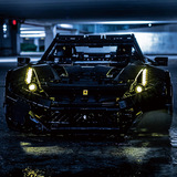 Гоночный автомобиль, модель автомобиля, конструктор, игрушка для мальчиков, наука и технология, мелкие частицы