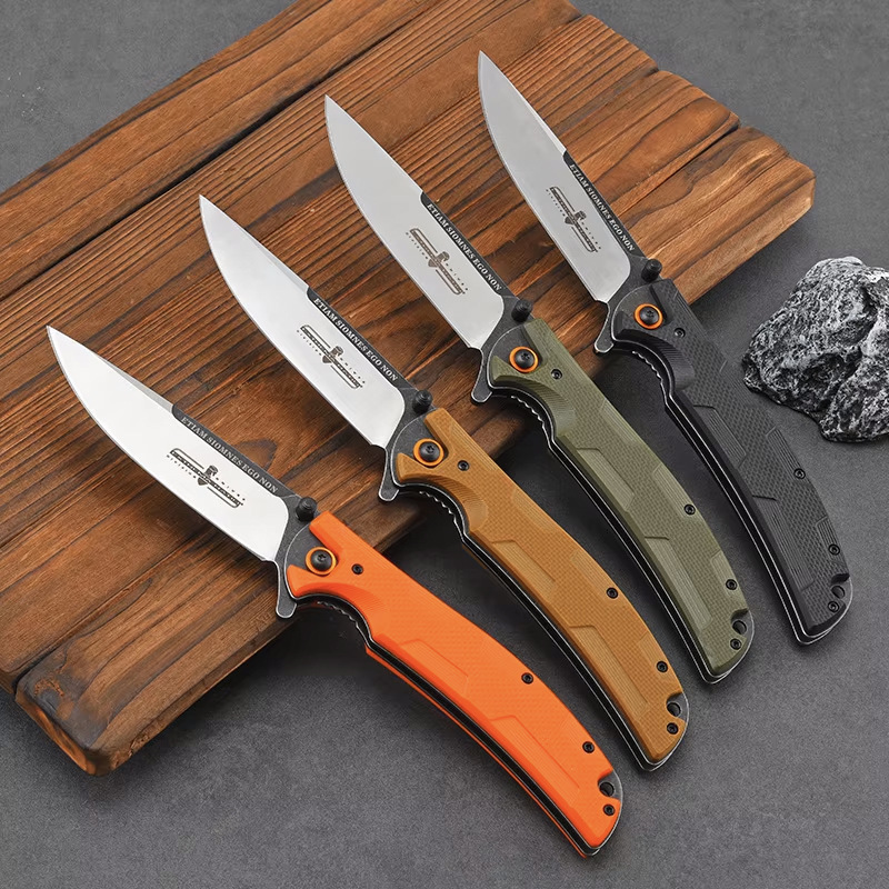 户外防身随身便携迷你折叠刀野外求生户外D2钢折叠水果小刀