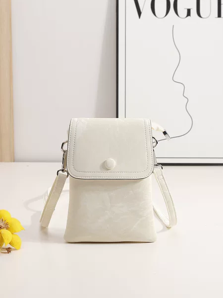 Cross-Border Soft Leather High-End Commuter Small Bag 2026 New Model Women's Versatile National Style Mobile Phone Bag Single Shoulder Crossbody Bag