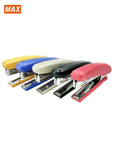 Japanese MAX/MAX HD-10D Stapler, No. 10 Model, Lightweight & Portable Manual Stapler with Nail Remover
