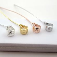 DIY饰品配件 925纯银扣吊坠扣 瓜子扣玉坠水晶玉器夹扣 翡翠玉扣
