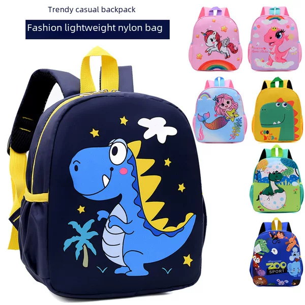 Foreign Trade Mermaid Kindergarten Schoolbag Cartoon 1-6 Years Old Unicorn Backpack Cross-border Small Dinosaur Backpack