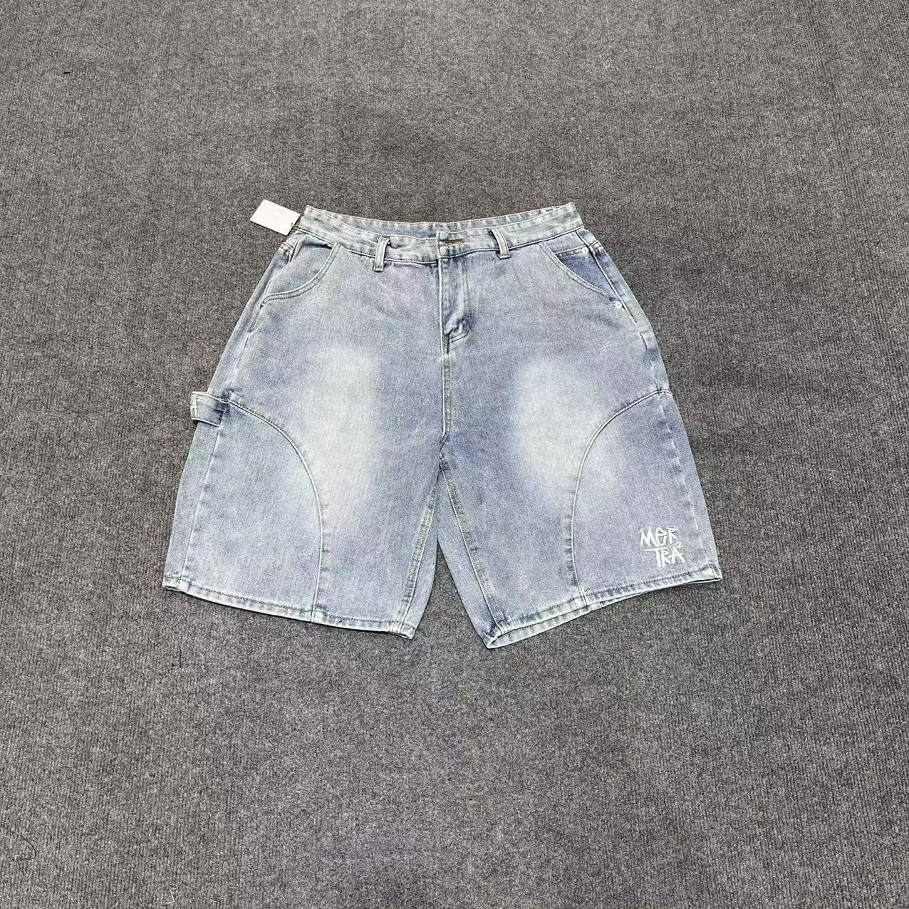 Mertra Bigstep Denim Shorts Baggy Indigo