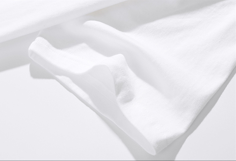 Tricou scurt de vară european supradimensionat, tricou din bumbac, top lejer cu mânecă jumătate, top de marcă de modă pentru bărbați și femei_voghion.com