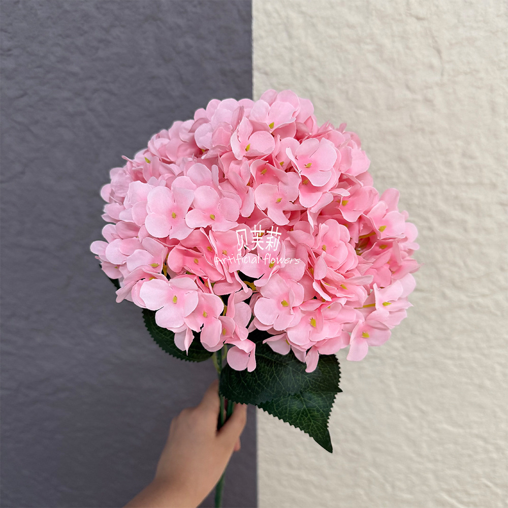 프렌치 플로럴 수국-다크 핑크