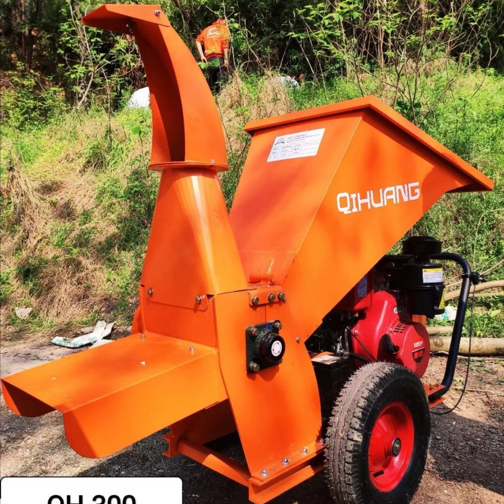 果园树枝打碎机 均匀出料废旧木材破碎机 粗细枝多用途粉碎设备