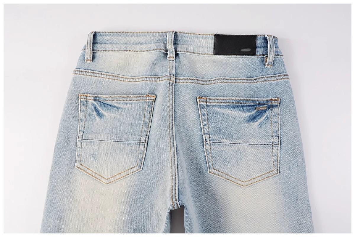 Hip Hop Trendy Ripped Skinny Jeans American Street Style Popular In Europe And America Perfect For A Niche Market Look 2026 Men's Denim_mkmklike.com