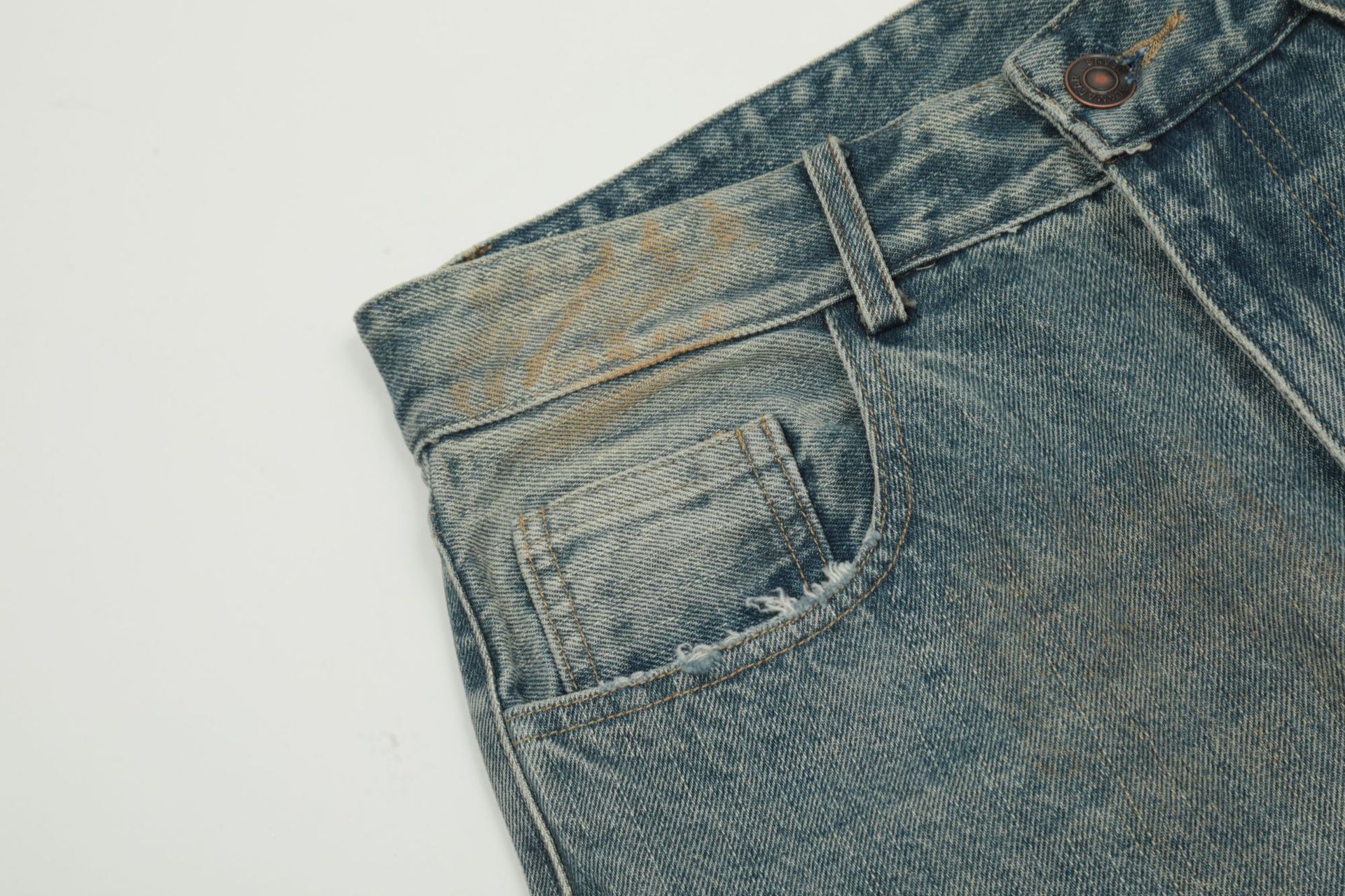 YON MODISH Herrenbekleidung 2024 Herbst Neues Produkt Meichao High Street Gewaschene und gebrauchte Cowboyhose_voghion.com