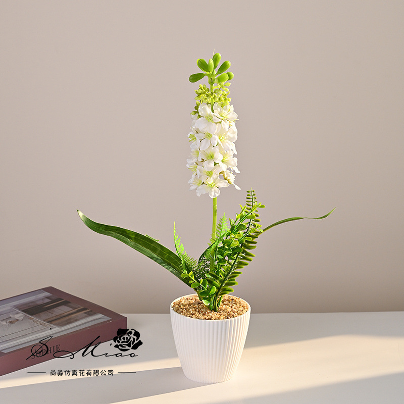 Flores falsas hintiazos pequeños bonsai creativos flores de simulación decoración del estudio en el hogar decoración verde artificial simulación de maceta image 9