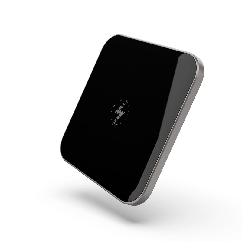 デスクトップ携帯電話ワイヤレス充電超薄型金属ガラス正方形ギフトワイヤレス充電器 15 ワット Apple に適しています|undefined