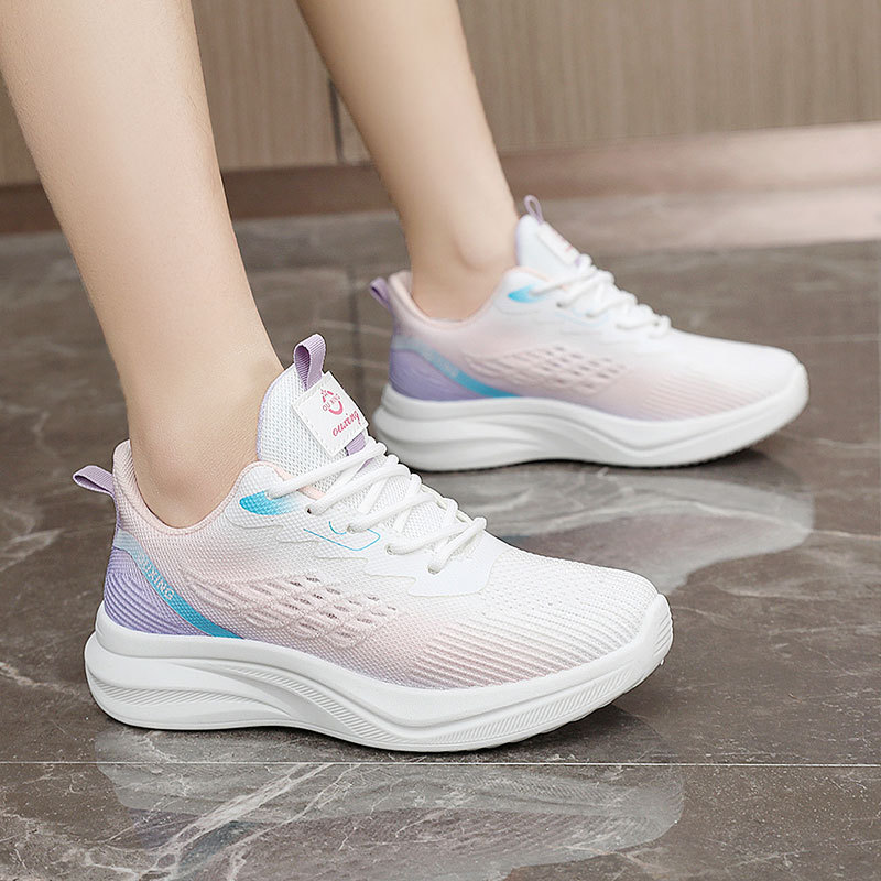 Fz6605 Nuove scarpe da ginnastica traspiranti 2025 Primavera e autunno Suola sottile Resistente all'usura Casual Colore sfumato Stile college_voghion.com