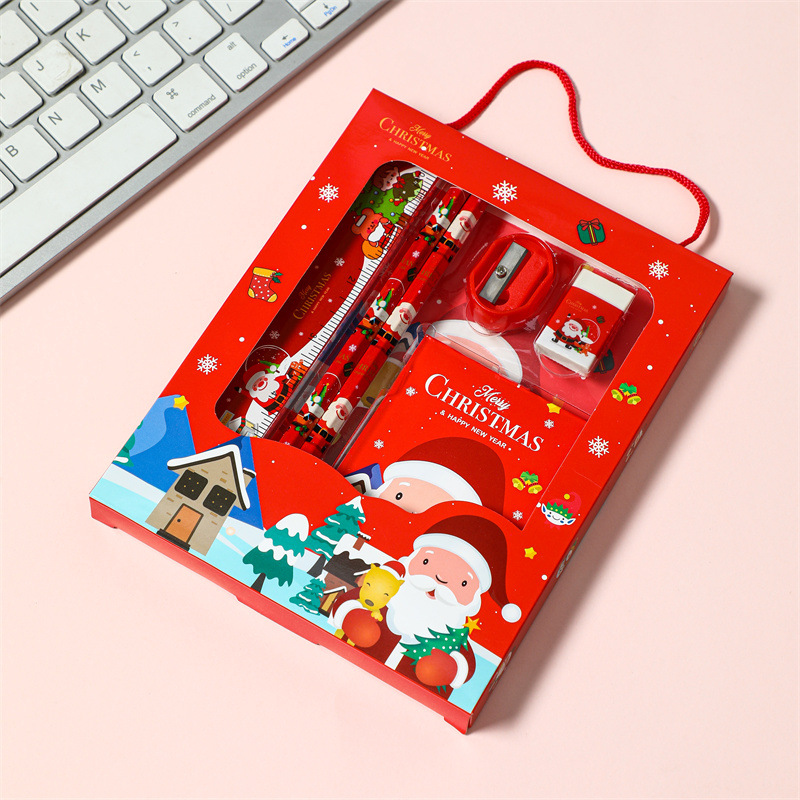 Christmas Stationery Set 6 Piece Gift Box For Children_voghion.com