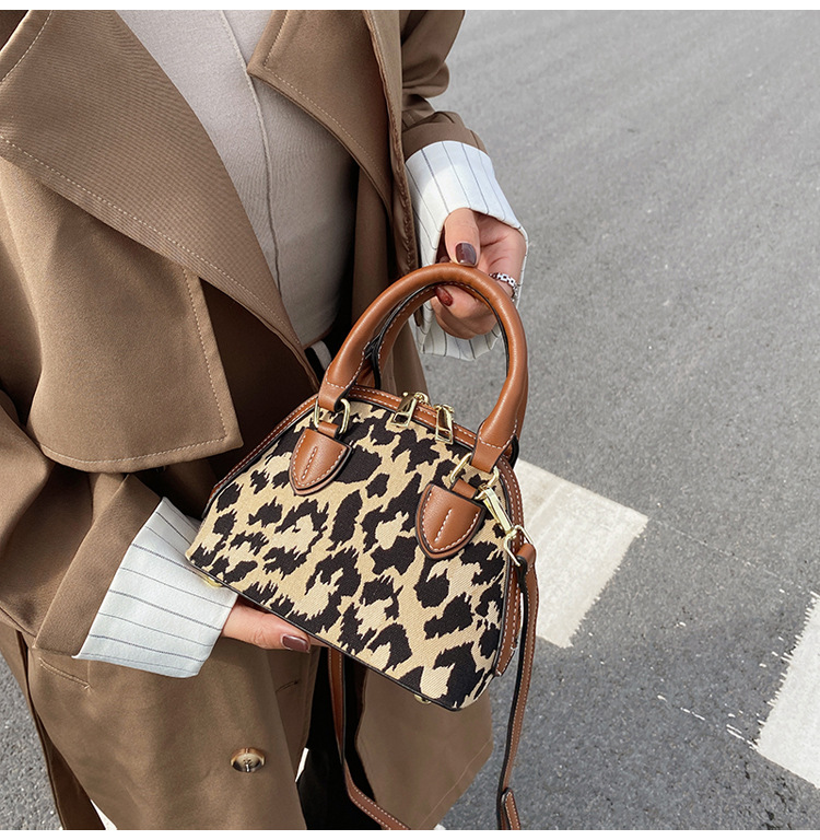 Herbst und Winter beliebte LeopardenUmhngetasche 2021 neue trendige Handtasche kleine Taschepicture14
