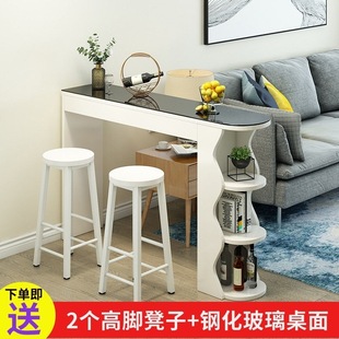 Small Apartment Bar Table for Home Use, Simple Living Room Entrance Small Bar, Sofa Side Table, Dining Room Light Luxury Partition Cabinet for Trade