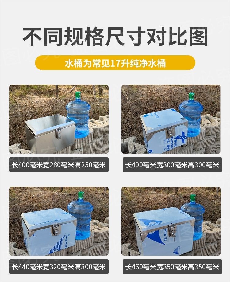 Motorcycle Stainless Steel Trunk Universal Thickened Electric Vehicle Scooter Large Tail Box Waterproof Takeaway Tool Box