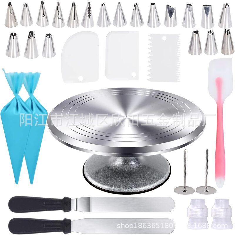 Amazon 51 piezas de aleación de aluminio torreta torreta de acero inoxidable raspador boquilla de enmarcado de crema