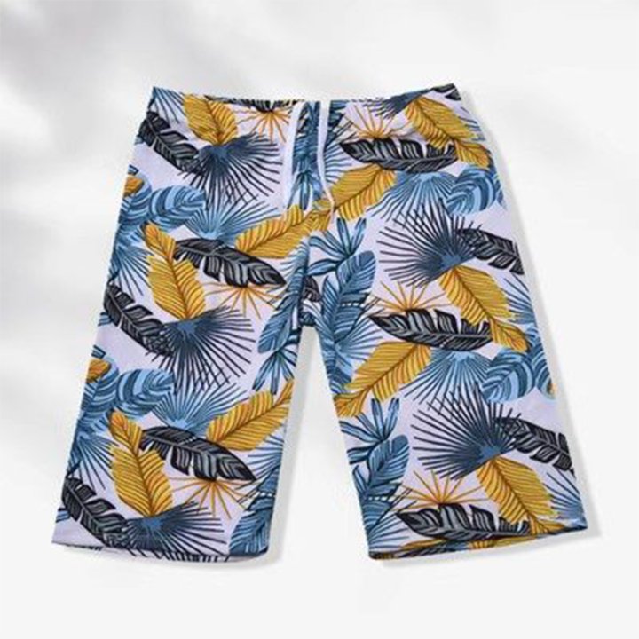 Troncos de natación anti-vergüenza para hombres más el tamaño ligero de moda transpirable de moda de poliéster bañador de playa vacaciones