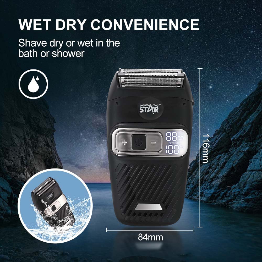 Winning Star TYPE-C doméstico transfronterizo carga pequeña afeitadora eléctrica alternativa impermeable portátil