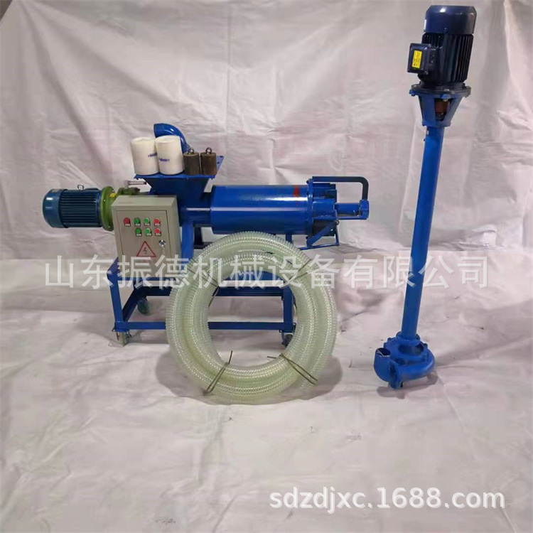 振德圆筒式螺旋挤压分离机 易清理粪便分离机 鸡鸭粪便分离机