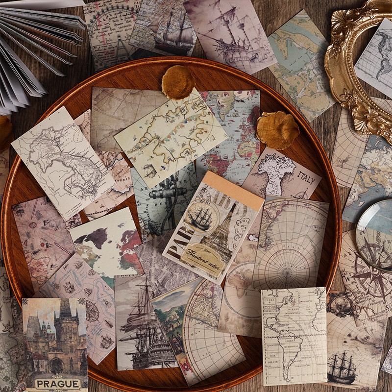 Gu Ling eternidad adhesivos Bean Bendiy pegatinas de diario de contabilidad retro retro transfronterizo pegatinas de contabilidad de estilo europeo