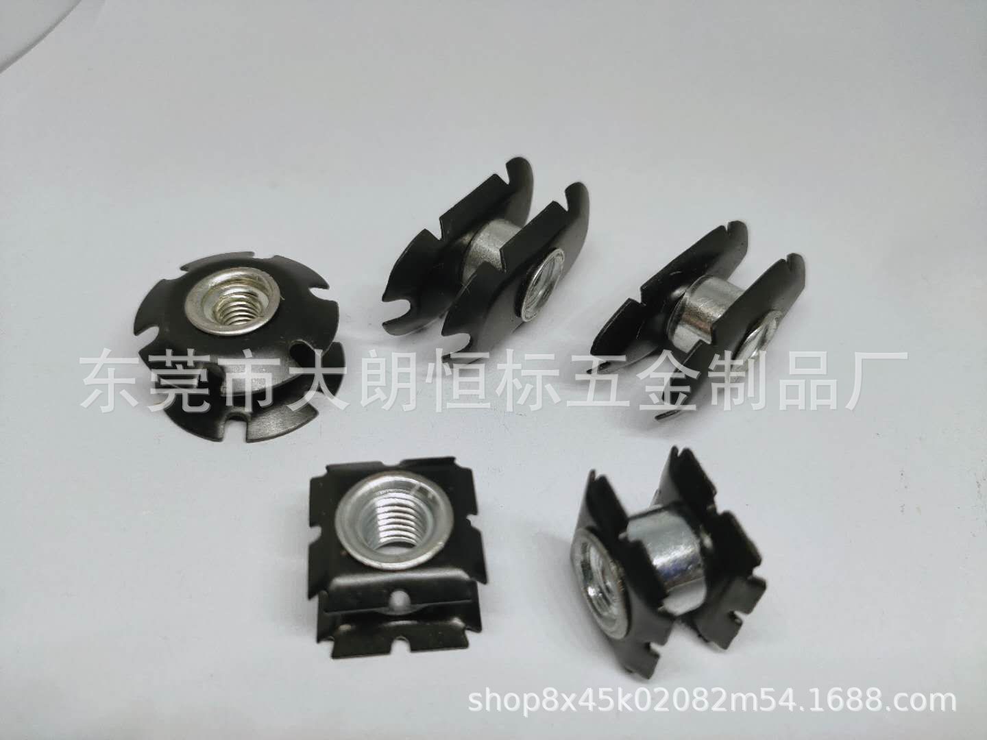 M8*24.6*24.6*15L梅花弹片 代焊接弹片 滑板车车头管塞 太阳花