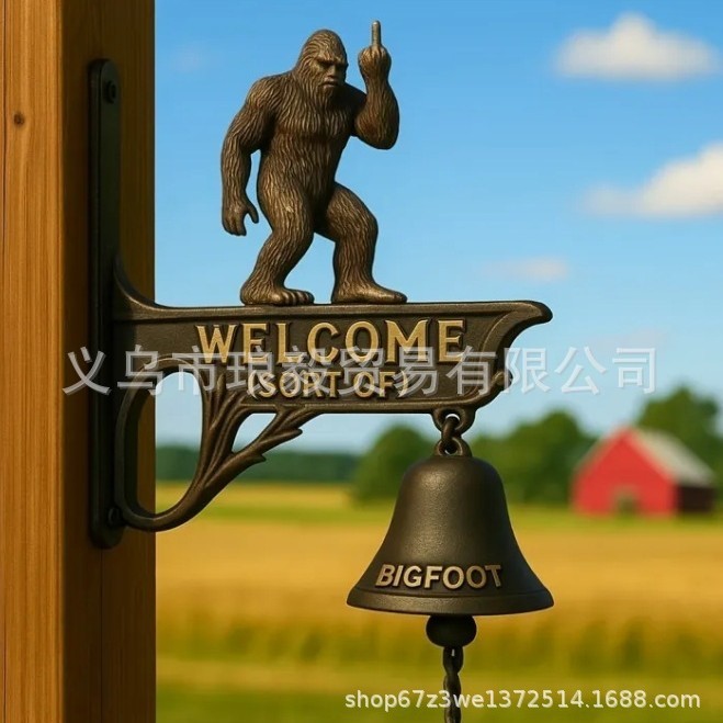 跨境新款Funny Bigfoot Doorbell有趣搞笑的大脚怪门铃|undefined