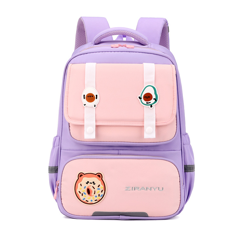 Mochila de pescado natural para niños 1 - 3 grados para reducir la carga, mochila escolar ligera de gran capacidad para niños de primer grado