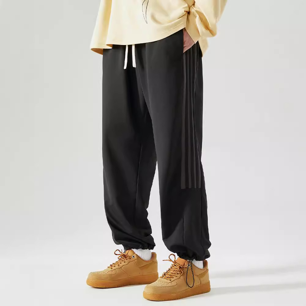 2XL-8XL特大码运动裤男生抽绳黑色束脚加大加肥潮流百搭卫裤肥佬