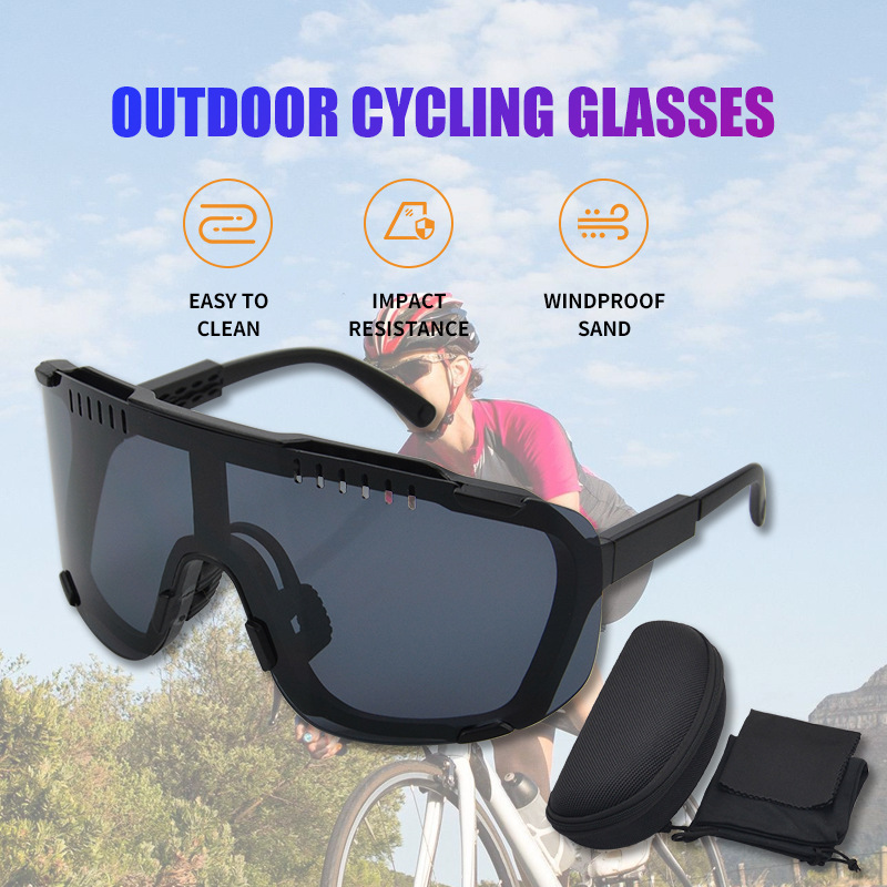 Lunettes de cyclisme, lunettes de soleil d'extérieur, verres intégrés sans cadre, lunettes de sport pour véhicules tout-terrain de montagne_voghion.com
