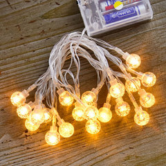 Bubble ball light string Christmas outdoor camping tent room decoration LED color light string light crystal ball decoration pendant