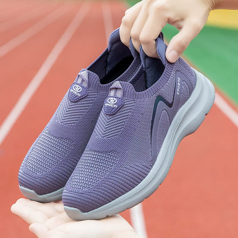 Летние дышащие спортивные кроссовки для мамы, сетчатые, комфортные прогулочные обувь