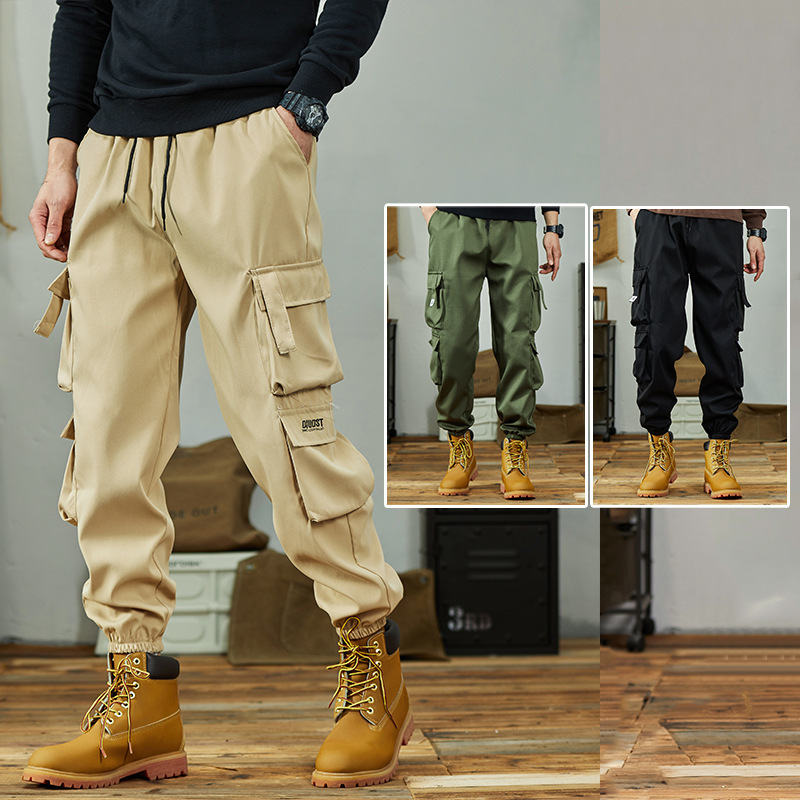 New Pants Spring and Summer Loose Trendy All-match Multi-pocket Wear-resistant Work Pants Leg-toe Casual Overalls Cross-border New Pants Spring and Summer Loose Trendy All-match Multi-pocket Wear-resistant Work Pants Leg-toe Casual Overalls Cross-border