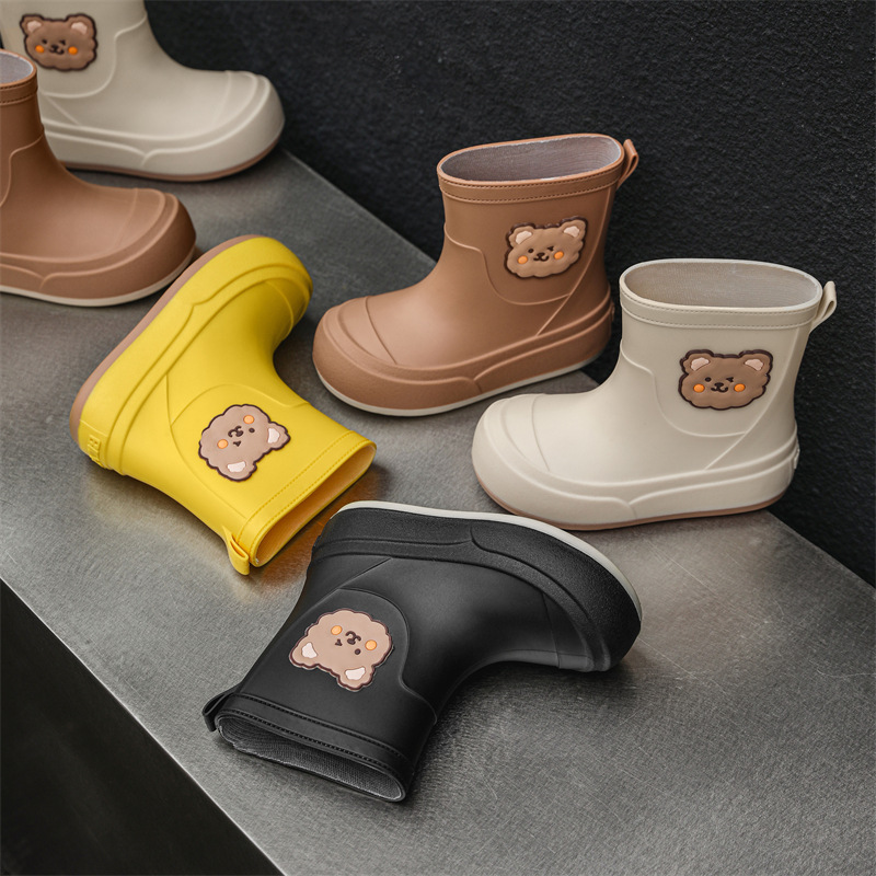 Cross-Border Fashion Cartoon Children's Rain Boots for Men and Women, Outdoor Camping Water Shoes, School Non-Slip Rain Boots for Women