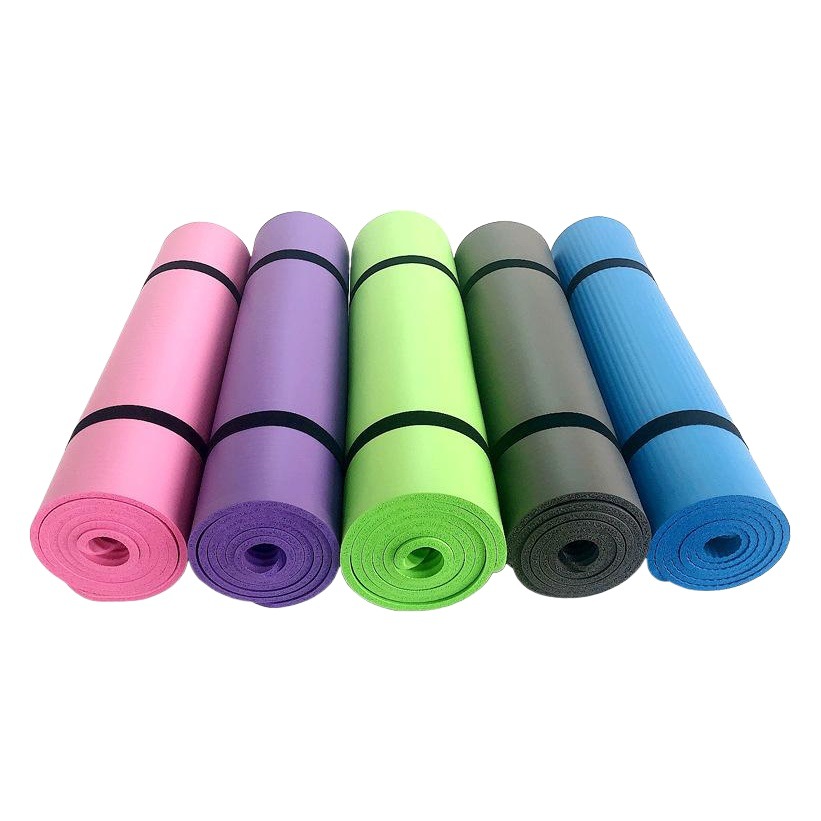 nbr Yoga Mat Cross-border Thickened 10mm15mm Widened Home Fitness Mat Wholesale