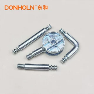佛山厂家直销M8三合一家具连接件衣柜橱柜紧固件偏心轮铁杆配件