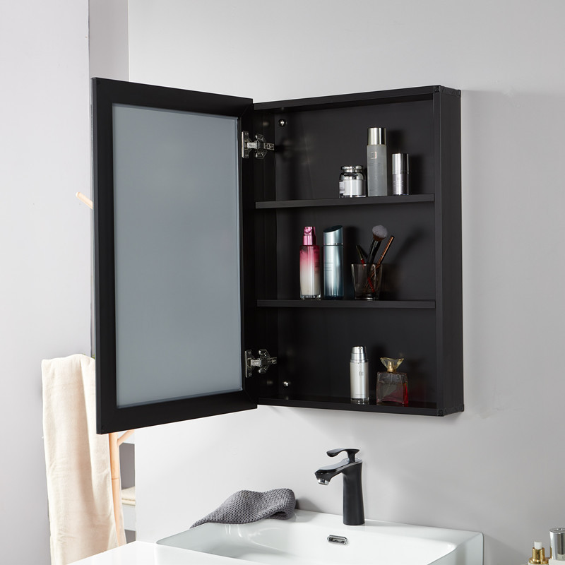 Aluminum Alloy Bathroom Mirror Cabinet Toilet Mirror Cabinet Bathroom Wall-Mounted Mirror Box Storage Rack Small Apartment Storage Mirror Aluminum Alloy Bathroom Mirror Cabinet Toilet Mirror Cabinet Bathroom Wall-Mounted Mirror Box Storage Rack Small Apartment Storage Mirror