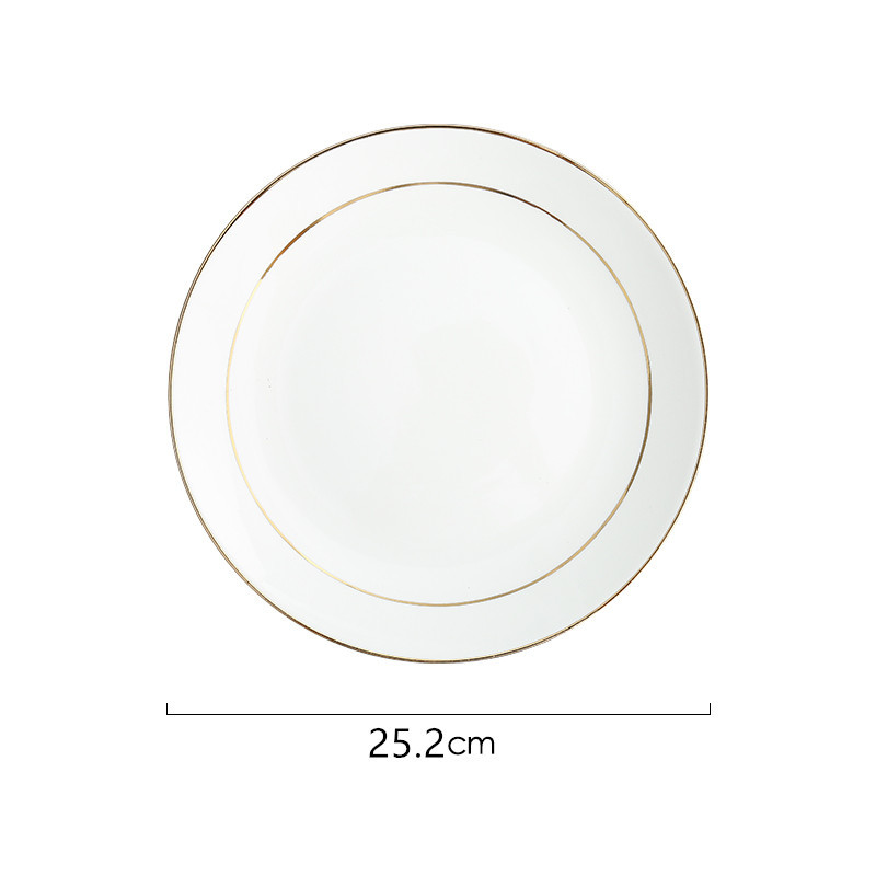 더블 골드 엣지 10inch 얕은 팬 1박스 35개