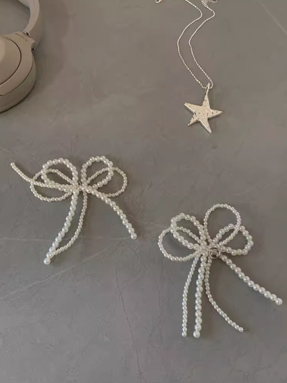 Ins Blogger Diy Pearl Butterfly Botón Bot