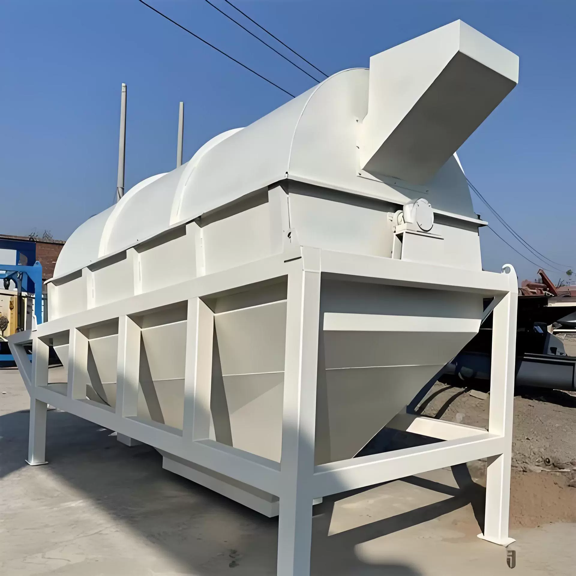 滚筒筛无轴小型 石机筛沙草锯末垃圾筛分大型化工粉料泥浆圆筒筛