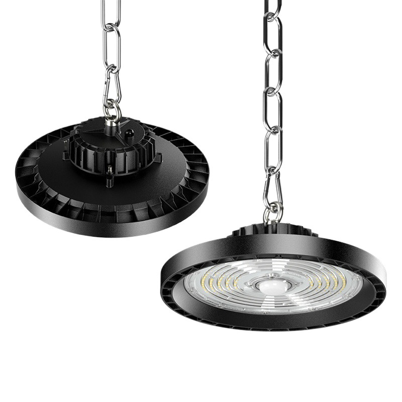 Ventas transfronterizas de alta calidad y duradera lámpara de platillo volador iluminación de taller de almacenamiento lámpara de techo fundición a presión lámpara de minería LED