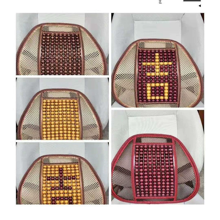 Автомобильная поясничная опора спинки сиденья офисный стул поясничная опора летняя поясничная опора деревянные бусины дышащая поясничная опора автокресло поясничная опора