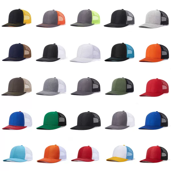 Guangzhou in stock Richardson 112 mesh blank solid color shade net hat summer breathable baseball cap wholesale