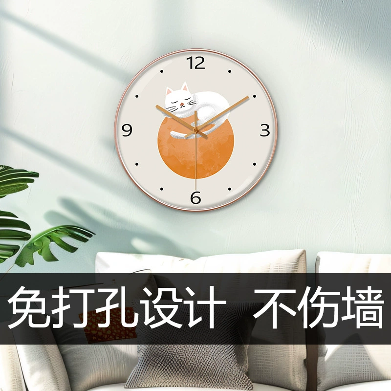 16-дюймовые 40 см креативные настенные часы для декора гостиной и спальни, бесшумные часы с мультяшным дизайном, современные кварцевые часы оптом