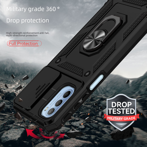 Applicable to Moto G Stylus 2024 Military Officer Window Phone Case Power Motorola G52 Holder Anti-fall