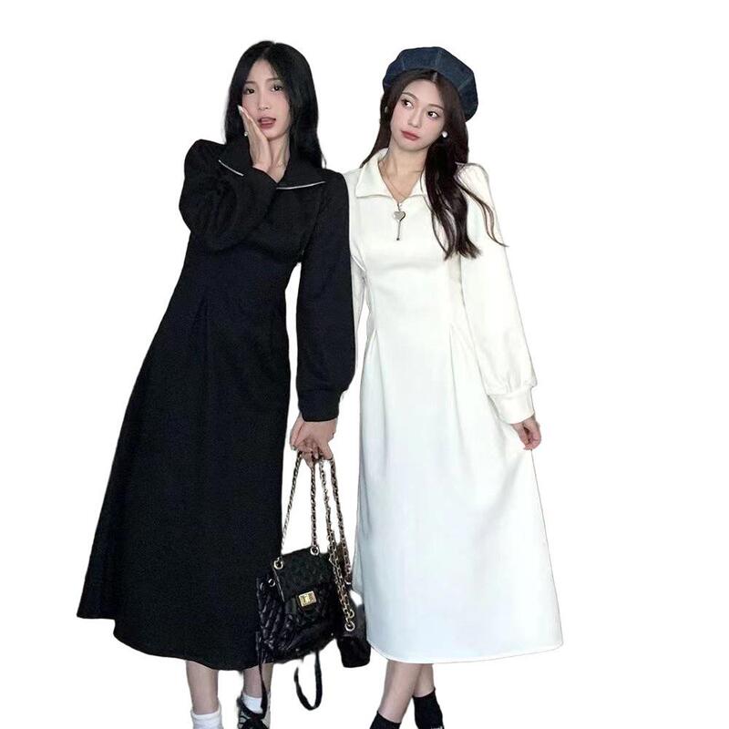 连衣裙2025秋冬法式心领口拉链时尚感收腰显瘦轻奢女装连衣裙|undefined