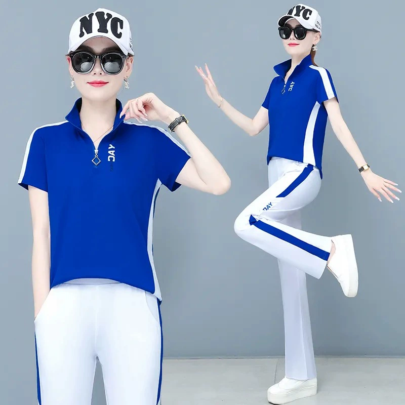 Повседневный спортивный ветровой набор летняя освежающая женская одежда